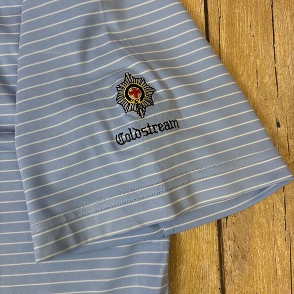 Peter Millar Summer Comfort Polo Golf Shirt Medium Coldstream Guards Golf Logo - Picture 9 of 12
